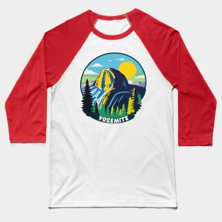 Hike Yosemite Half Dome Baseball T-Shirt